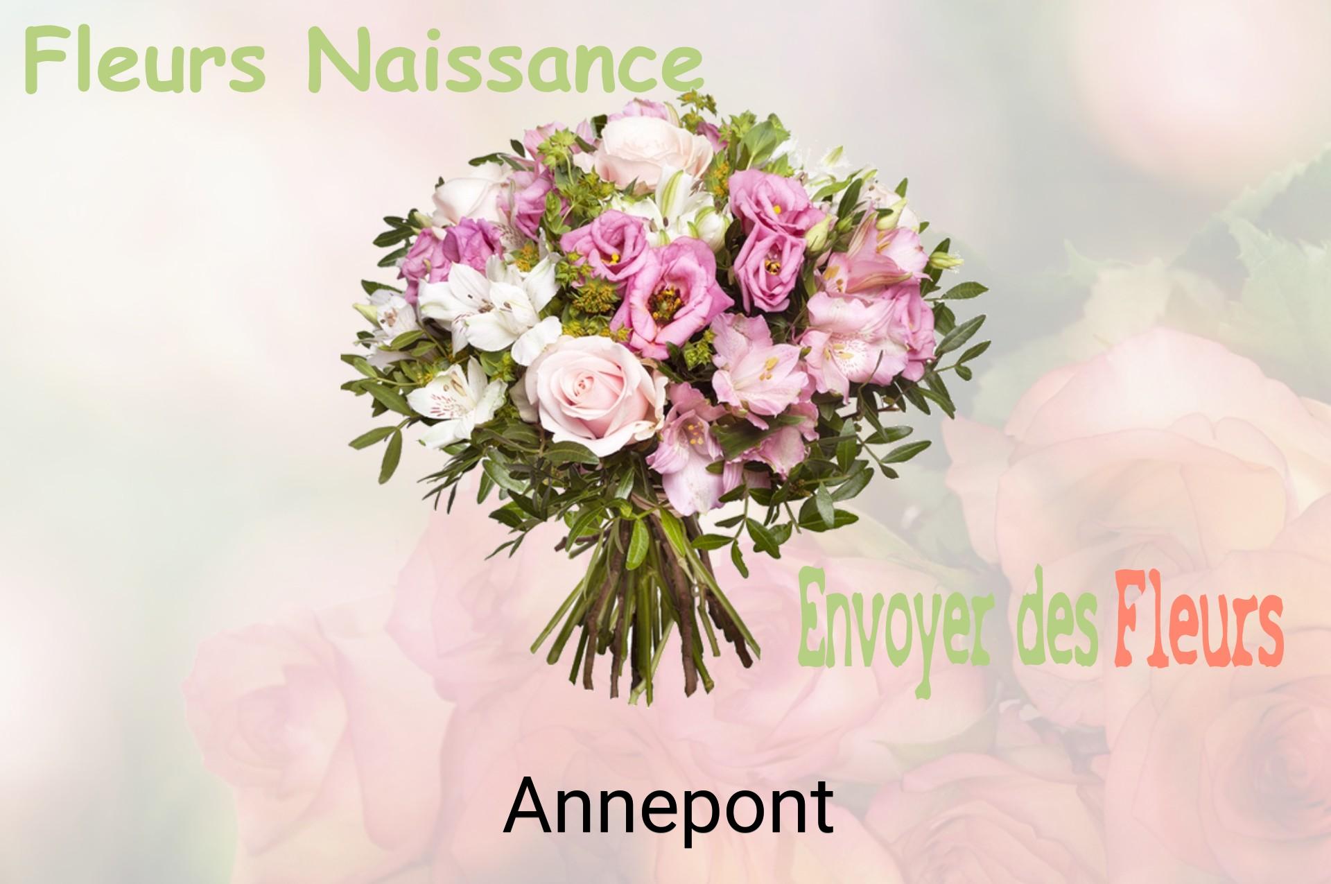 Bouquet de fleurs de naissance livré à Annepont